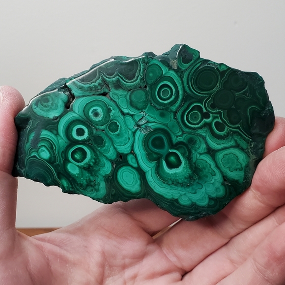 Malachite Crystal Slab 0.36 Pounds - Picture 8 of 12